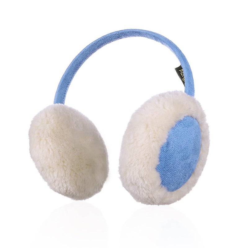 Aurya Kids Classic Ear Warmers/Earmuffs-Winter Faux Fur Warm Ear Muffs for Boys and Girls (Blue) - Image 1